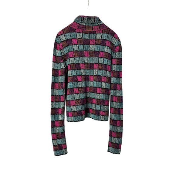 Chanel 2018 Paris-Hamburg Blue Striped Turtleneck Sweater Sz.38 - Picture 2 of 8